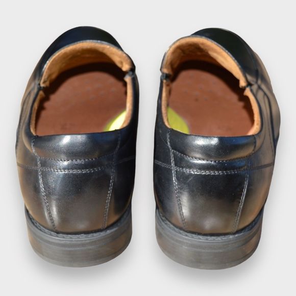 Florsheim Mens Black Leather Slip On Dress Loafers Shoe Size 9.5B - Picture 9 of 12